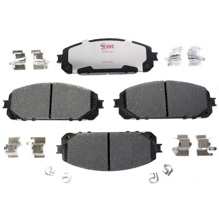 R/M Brakes BRAKE PADS OEM OE Replacement Hybrid Technology Includes Mounting Hardware EHT1709H
